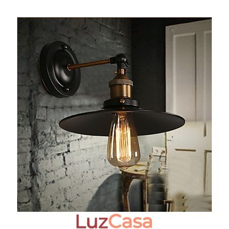 Luminária de parede criativa Nordic Light Single Head Black Umbrella, restaurando os antigos caminhos da luz Luminária de parede criativa Nordic Light Single Head Black Umbrella, restaurando os antigos caminhos da luz