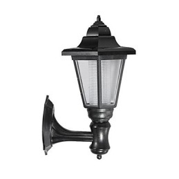 Caminho de jardim externo movido a energia solar, luz de parede de segurança, lâmpada de paisagem