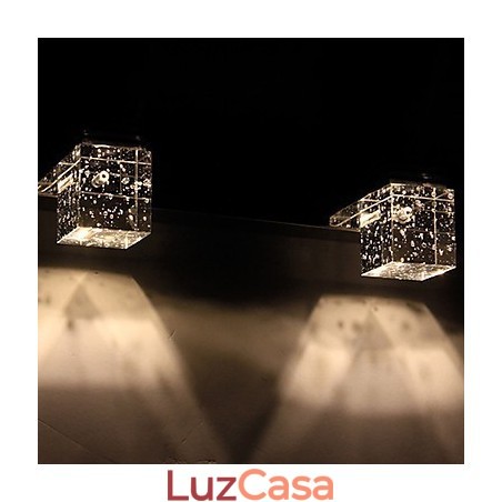 Luminária de parede moderna com cúpula de vidro bolha estilo espelho frontal Luminária de parede moderna com cúpula de vidro bolha estilo espelho frontal