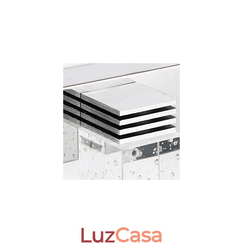 Luminária de parede moderna com cúpula de vidro bolha estilo espelho frontal
