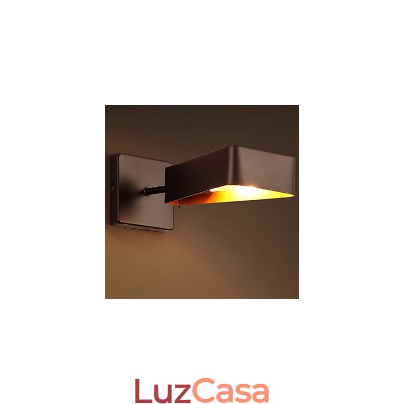 Luminária de parede industrial loft criativa de ferro forjado com restauração de formas antigas