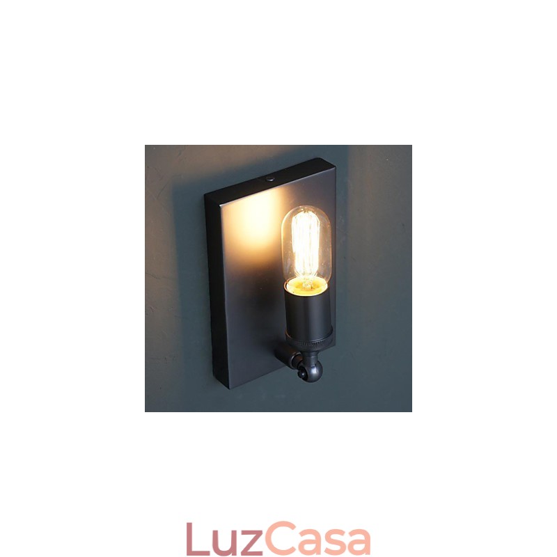 Contratado e criativo país industrial vento restaurando antigas formas Edison lâmpada de parede luz