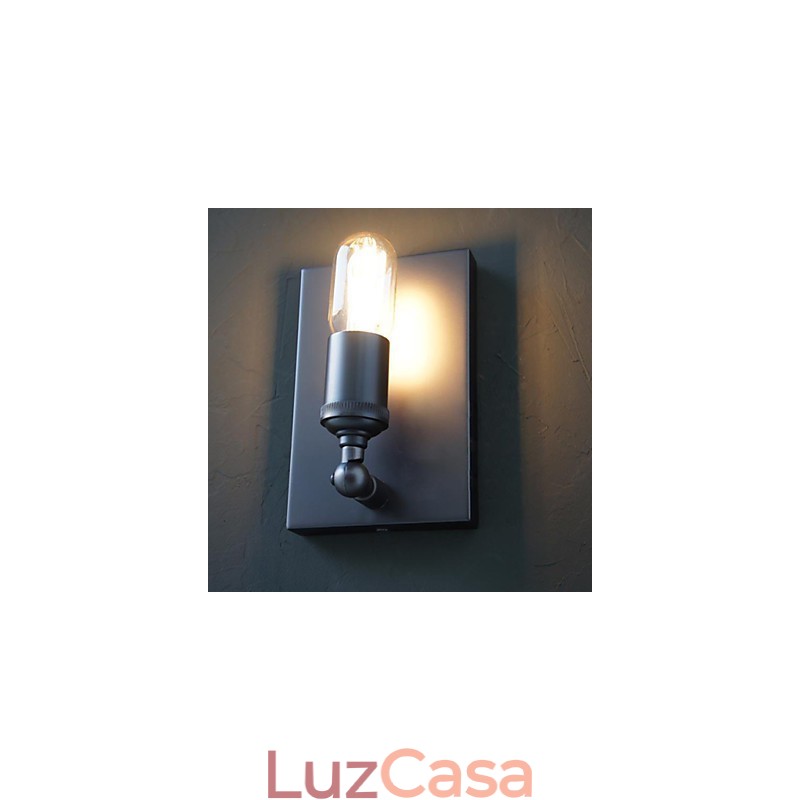 Contratado e criativo país industrial vento restaurando antigas formas Edison lâmpada de parede luz