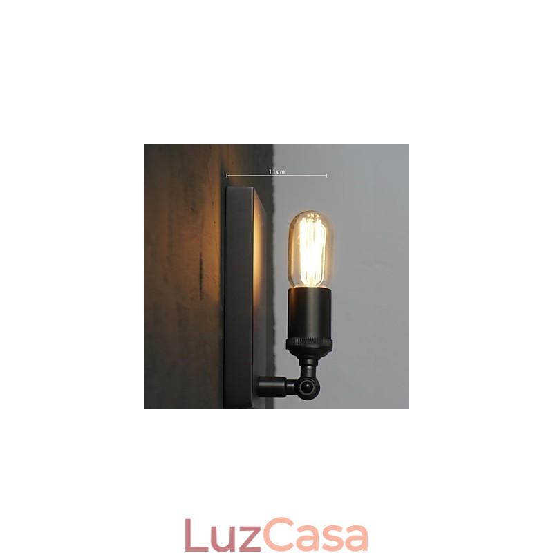 Contratado e criativo país industrial vento restaurando antigas formas Edison lâmpada de parede luz