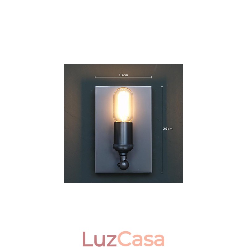 Contratado e criativo país industrial vento restaurando antigas formas Edison lâmpada de parede luz