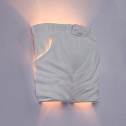 Luminária de parede de gesso para quarto infantil criativa contemporânea e contraída