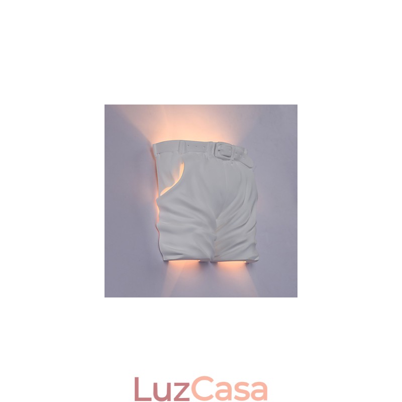 Luminária de parede de gesso para quarto infantil criativa contemporânea e contraída