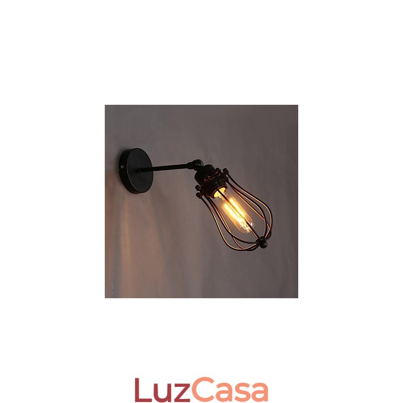 Luminária de parede decorativa de ferro forjado retrô com toranja e personalidade criativa