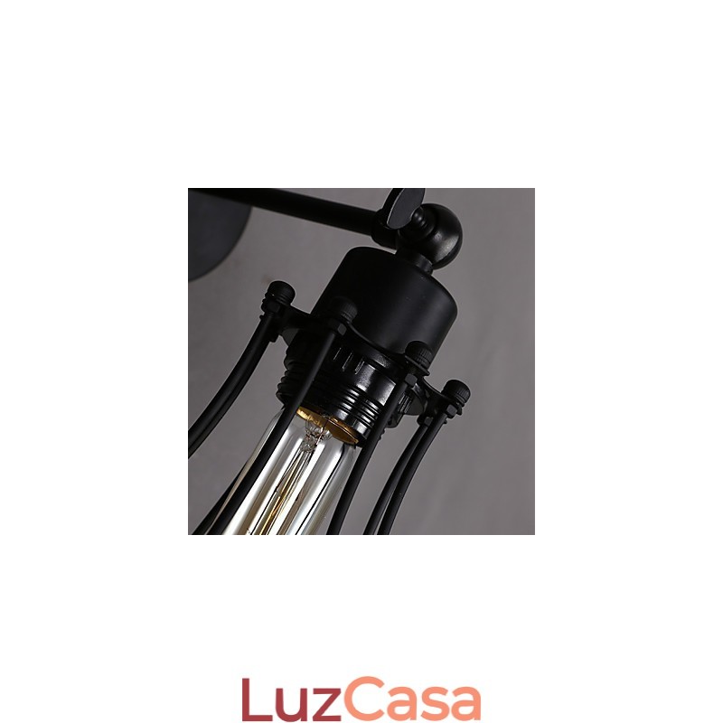 Luminária de parede decorativa de ferro forjado retrô com toranja e personalidade criativa
