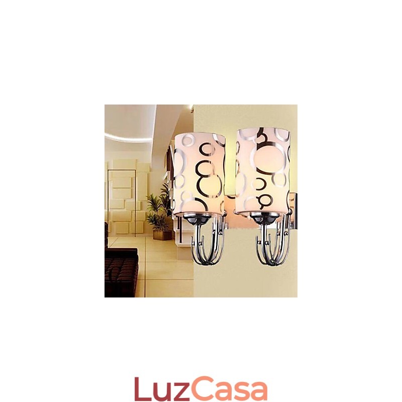Luminária de parede de cristal criativa contemporânea e contratada