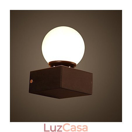 Luminária de parede criativa Ball Loft Luminária de parede de ferro forjado Restaurando luzes de maneiras antigas Luminária de parede criativa Ball Loft Luminária de parede de ferro forjado Restaurando luzes de maneiras antigas