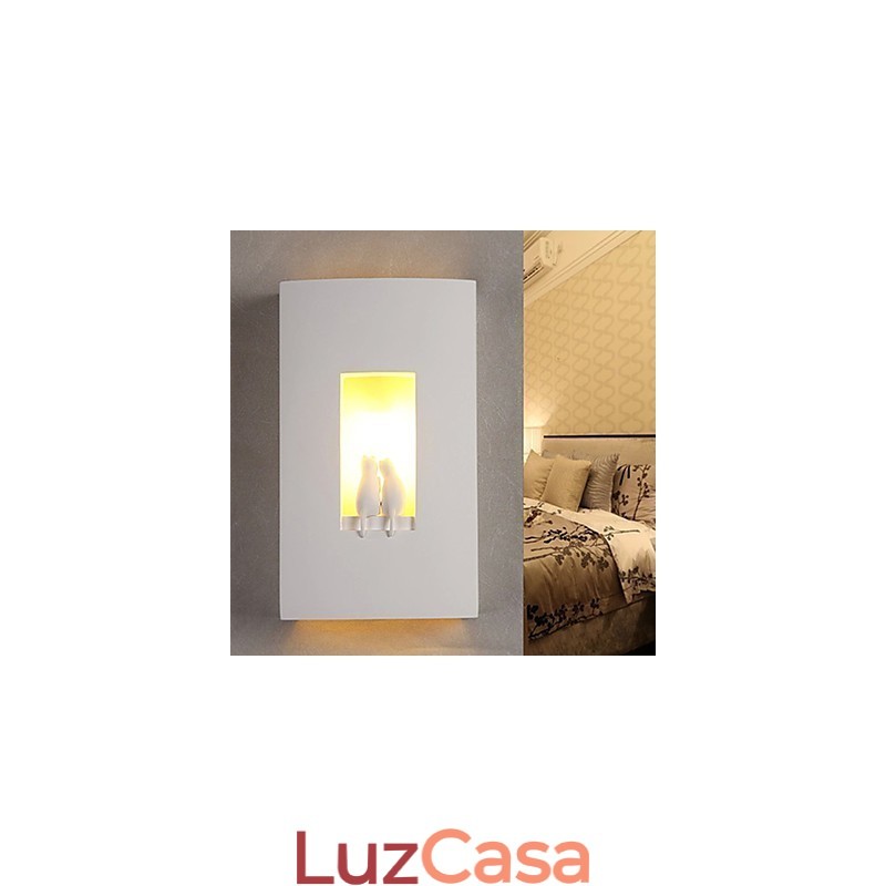 Moda Quente Quarto Infantil Pendurado Luz Criativa Kitty Gesso Lâmpada de Parede Luzes