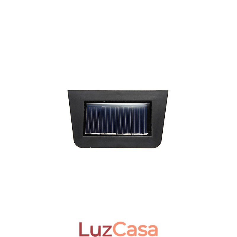 Luminária de parede com energia solar amarela quente para deck com 2 lanternas