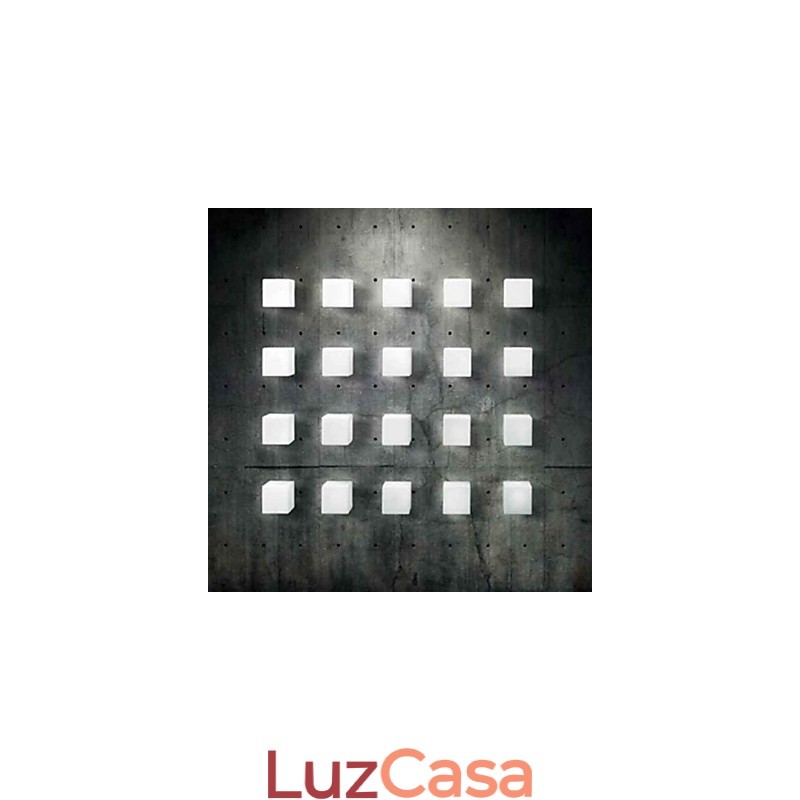 Luminária de parede Inception de cubo de Natal