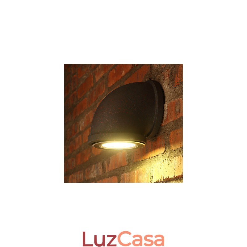 Luminária de parede estilo loft, vintage, para balcão de bar, com cano de água, holofote, iluminação para lote, lâmpada para varanda e escada