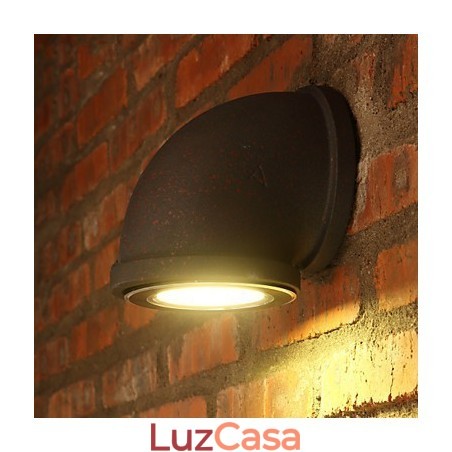 Luminária de parede estilo loft, vintage, para balcão de bar, com cano de água, holofote, iluminação para lote, lâmpada para varanda e escada Luminária de parede estilo loft, vintage, para balcão de bar, com cano de água, holofote, iluminação para lote, lâmpada para varanda e escada