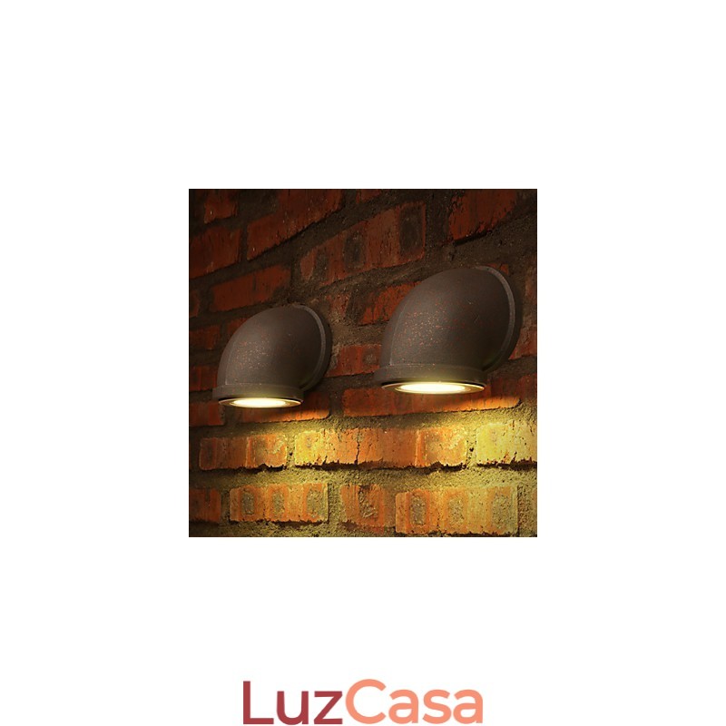 Luminária de parede estilo loft, vintage, para balcão de bar, com cano de água, holofote, iluminação para lote, lâmpada para varanda e escada