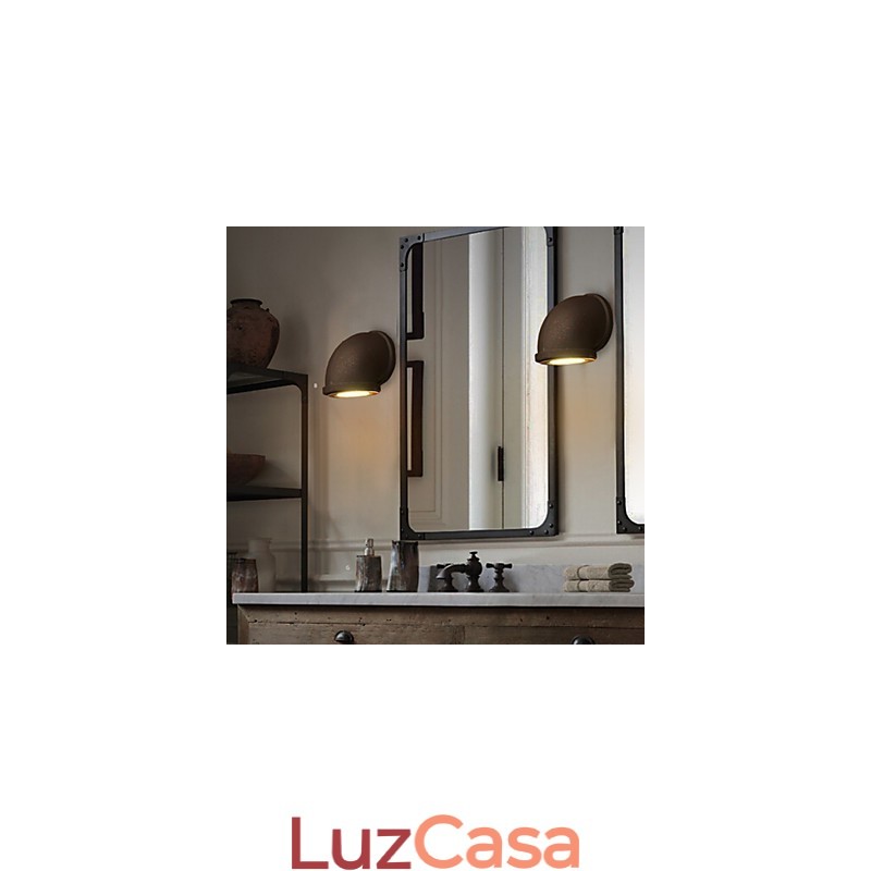Luminária de parede estilo loft, vintage, para balcão de bar, com cano de água, holofote, iluminação para lote, lâmpada para varanda e escada