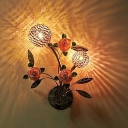 Apliques de parede Cristal Moderno Contemporâneo Metal