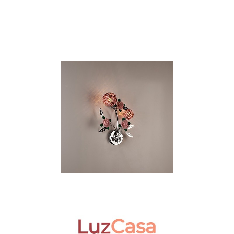 Apliques de parede Cristal Moderno Contemporâneo Metal