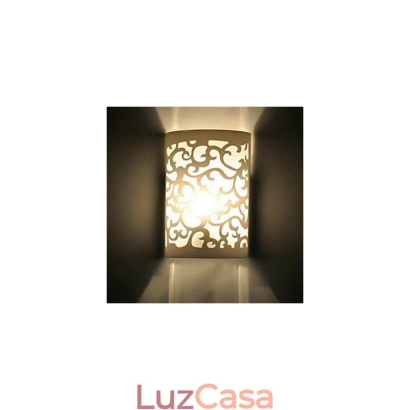 Decoração de alta qualidade ALL BLUE de padrões ou desenhos esculpidos em luminária de parede de madeira