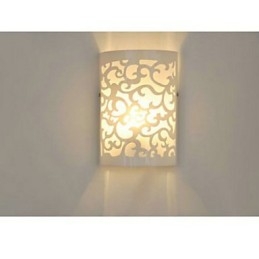 Decoração de alta qualidade ALL BLUE de padrões ou desenhos esculpidos em luminária de parede de madeira