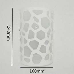 Decoração de alta qualidade ALL BLUE de padrões ou desenhos esculpidos em luminária de parede de madeira