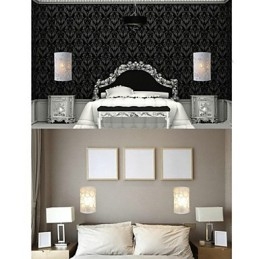 Decoração de alta qualidade ALL BLUE de padrões ou desenhos esculpidos em luminária de parede de madeira