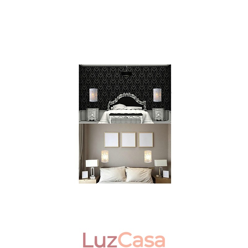 Decoração de alta qualidade ALL BLUE de padrões ou desenhos esculpidos em luminária de parede de madeira