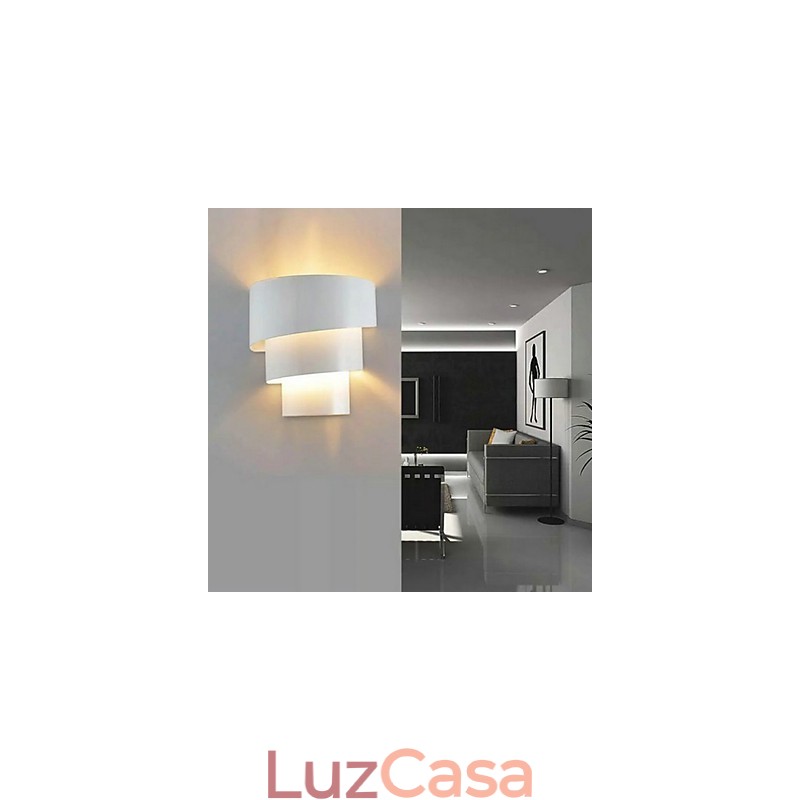 Luminária de parede espiral de design moderno de alta qualidade Luminária de parede criativa