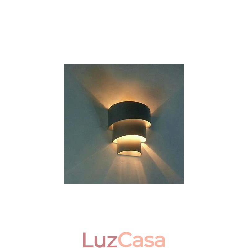 Luminária de parede espiral de design moderno de alta qualidade Luminária de parede criativa