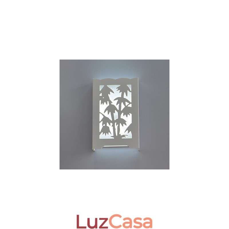 Moderno Criativo Branco Esculpir Padrões Ou Desenhos Em Madeira Bambu Lâmpada De Parede Luzes