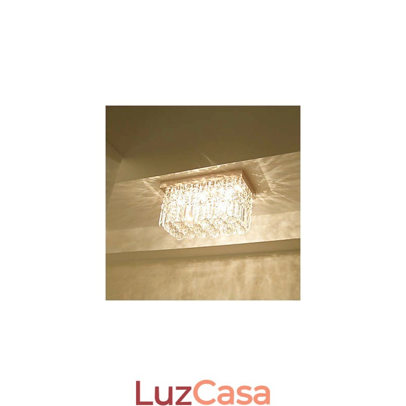 Moderno Contemporâneo Cristal Metal Montagem Embutida