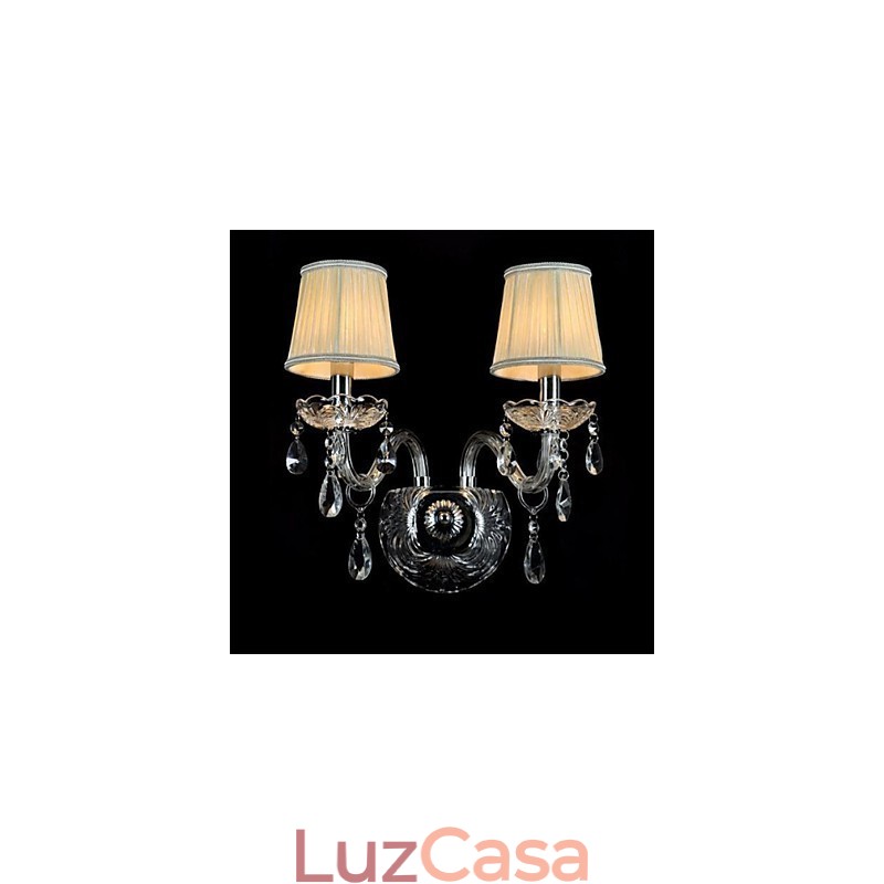 Cristal Mini Estilo Arandelas de Parede Vela Luzes de Parede Modernas Contemporâneas Vidro