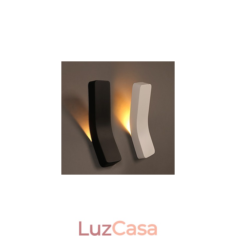 Luminária de parede de ferro forjado curvado criativo contraído e contemporâneo com luzes elétricas