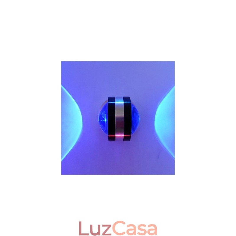 Luminárias de parede embutidas modernas contemporâneas de metal
