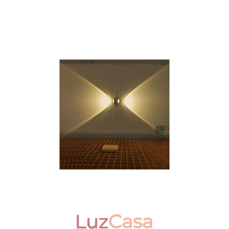 Luminárias de parede embutidas modernas contemporâneas de metal