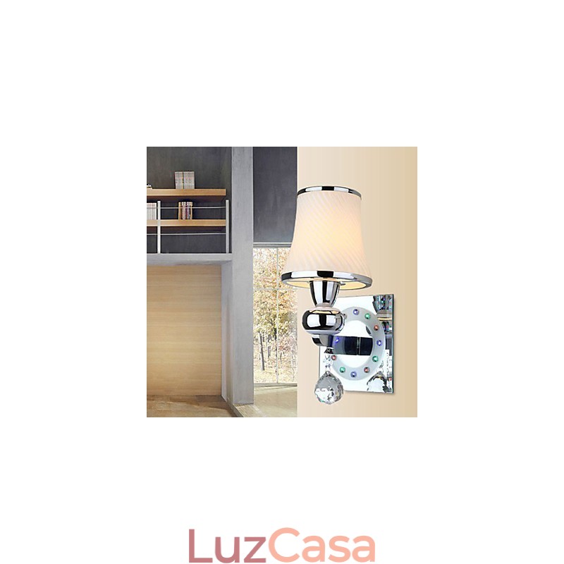 Luminária de parede de cristal criativa contemporânea e contratada