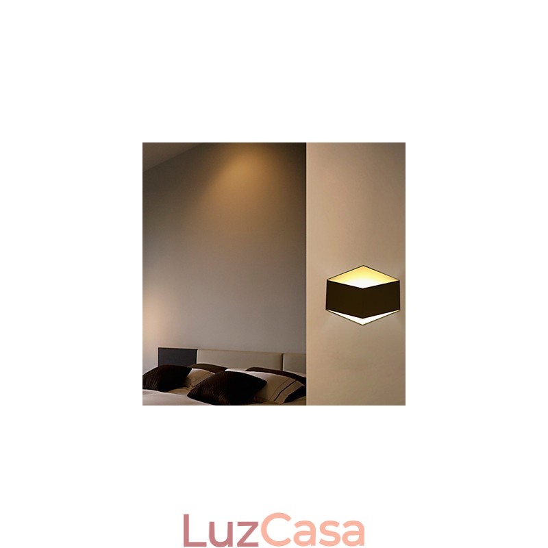 Luminária de parede acrílica criativa com diamante