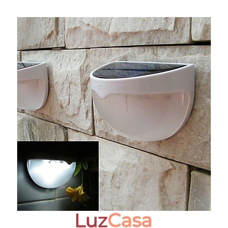 Lâmpada Solar Alimentada por Energia Solar Luz de Jardim Externa Sensor Automático Luz Solar Ativada (Branco) Lâmpada Solar Alimentada por Energia Solar Luz de Jardim Externa Sensor Automático Luz Solar Ativada (Branco)