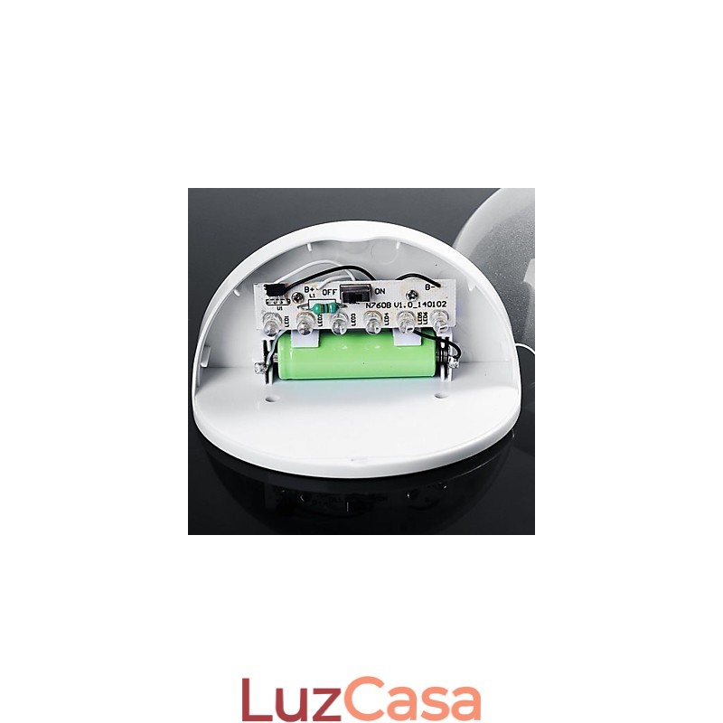 Lâmpada Solar Alimentada por Energia Solar Luz de Jardim Externa Sensor Automático Luz Solar Ativada (Branco)