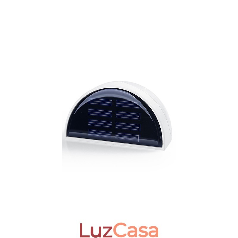 Lâmpada Solar Alimentada por Energia Solar Luz de Jardim Externa Sensor Automático Luz Solar Ativada (Branco)