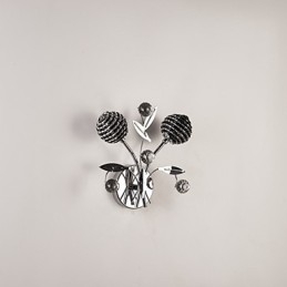 Apliques de parede Cristal Mini Estilo Moderno Contemporâneo Metal