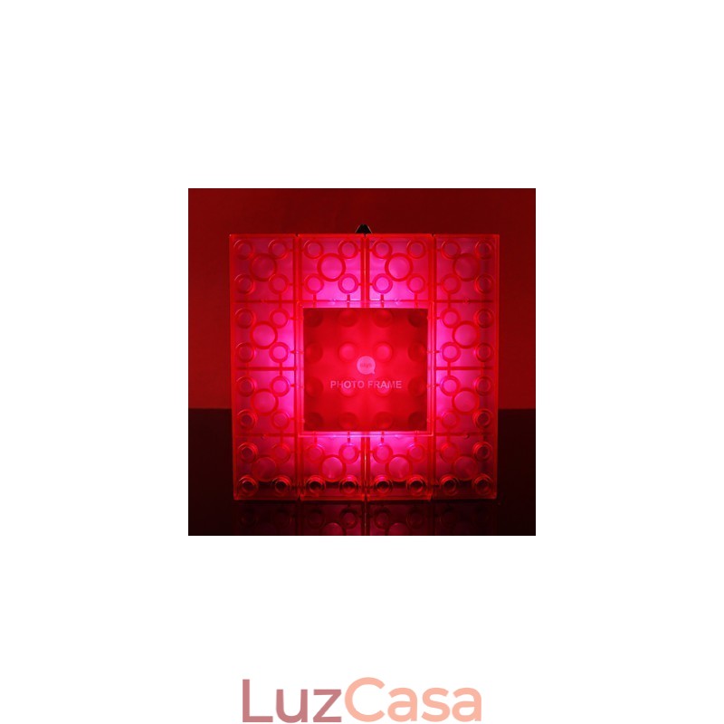 Blocos criativos Moldura Luz Colorida Bonitos Pequenos Presentes Lâmpada de Parede Cinto Gancho Luzes