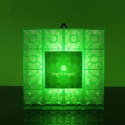 Blocos criativos Moldura Luz Colorida Bonitos Pequenos Presentes Lâmpada de Parede Cinto Gancho Luzes