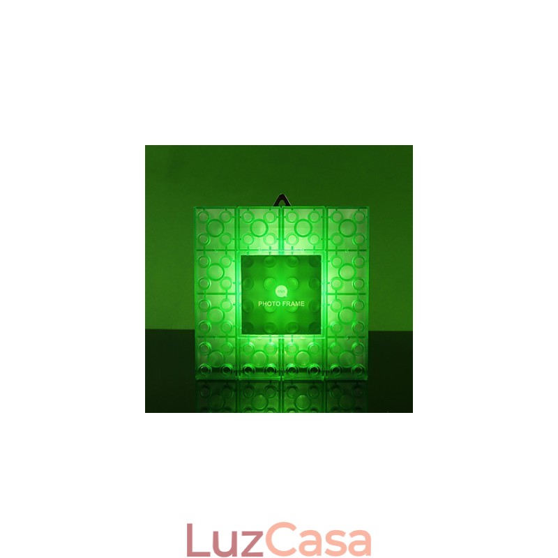 Blocos criativos Moldura Luz Colorida Bonitos Pequenos Presentes Lâmpada de Parede Cinto Gancho Luzes