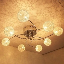 Moderno Contemporâneo Cristal Galvanizado Montagem Embutida