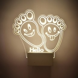 Luminária de parede acrílica PVC Lâmpada de luz Chip Moderna Contemporânea Metal