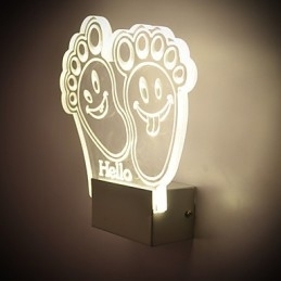 Luminária de parede acrílica PVC Lâmpada de luz Chip Moderna Contemporânea Metal