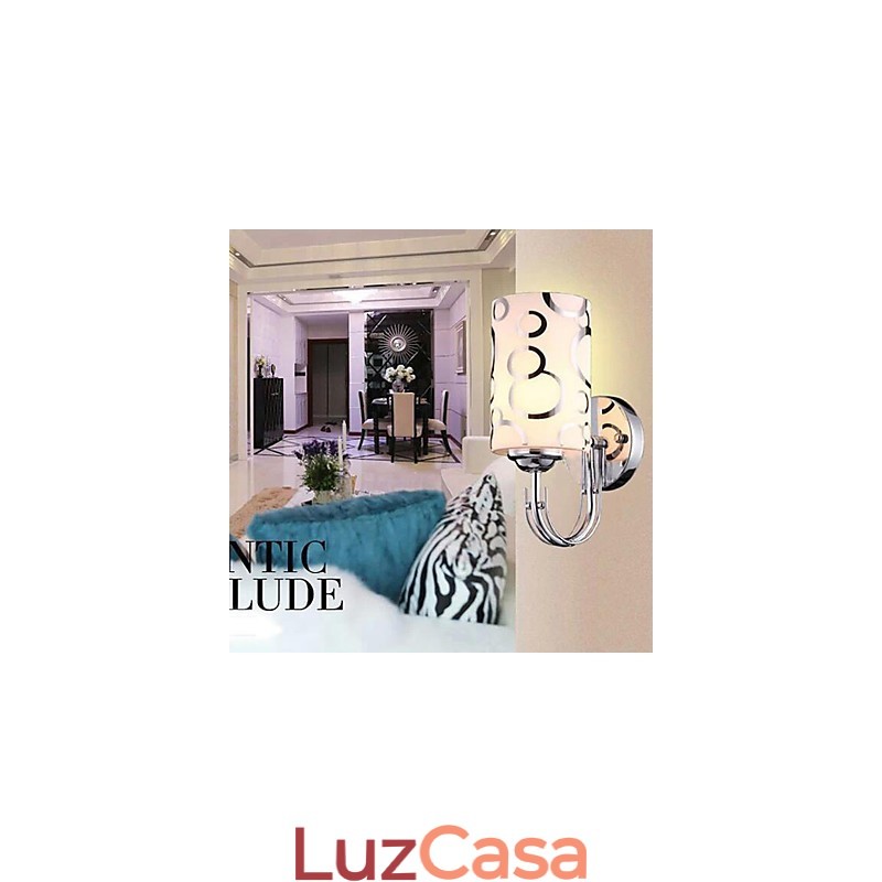 Luminária de parede de cristal criativa contemporânea e contratada